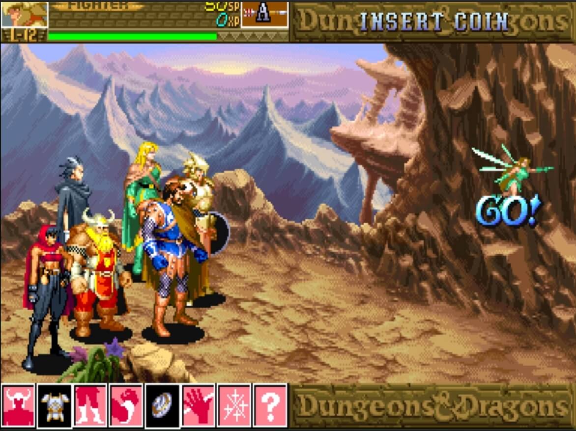 Dungeons & Dragons Shadow over Mystara - геймплей игры Arcade